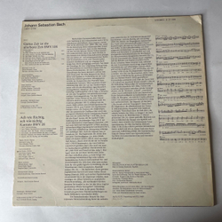 Винтажная виниловая пластинка LP Bach, И. С. Бах, Кантаты Kantaten / Gottes Zeit Ist Die Allerbeste Zeit BWV 106 / Ach Wie Fluchtig, Ach Wie Nichtig BWV 26 (ГДР 1978)