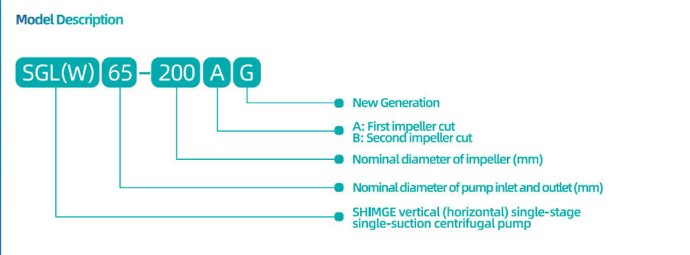 Циркуляционный насос с сухим ротором в исполнении Inline с фланцевым соединением серии SGL-G, Shimge (DN40)