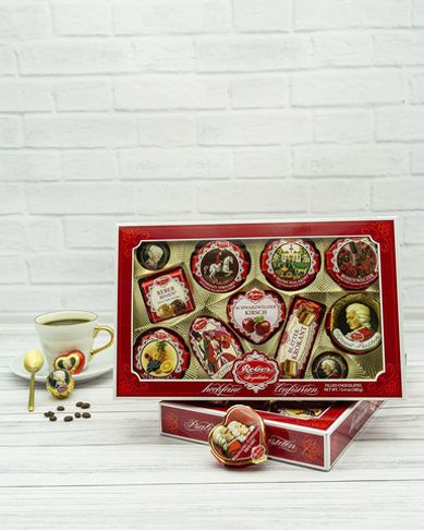 Конфеты шоколадные REBER Моцарт сердечки 150г
