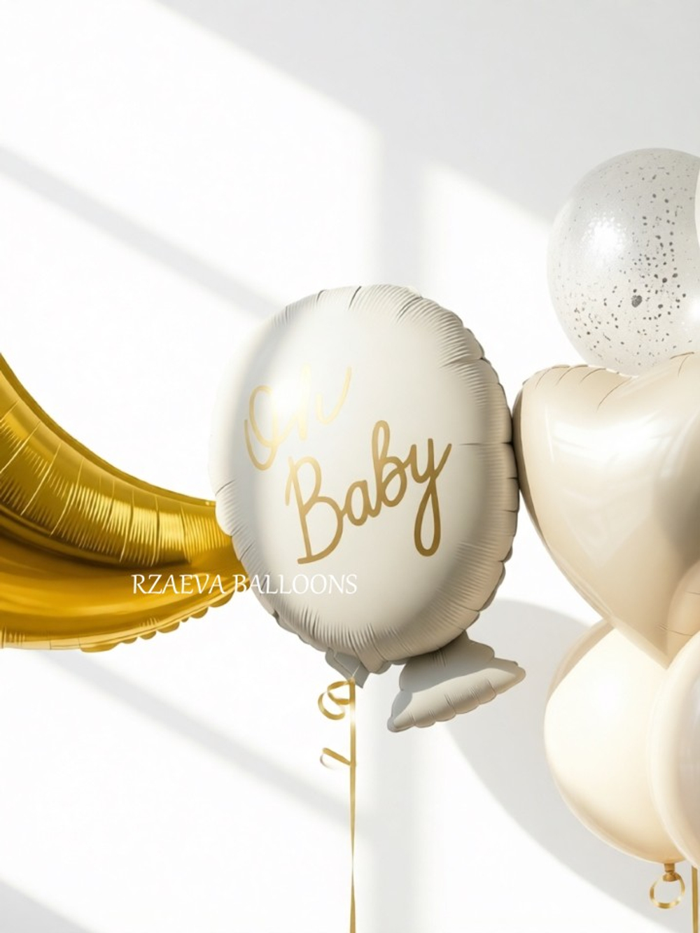 Сет шаров на выписку «Oh baby»