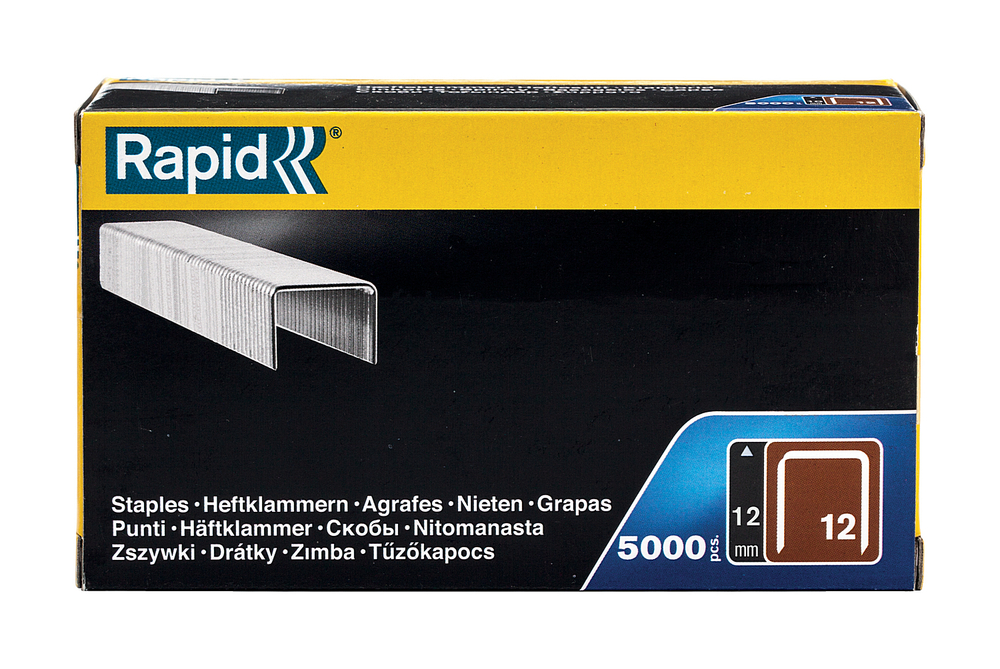 RAPID тип 80, 12 мм, 5000 шт, тонкие широкие скобы (40100520)