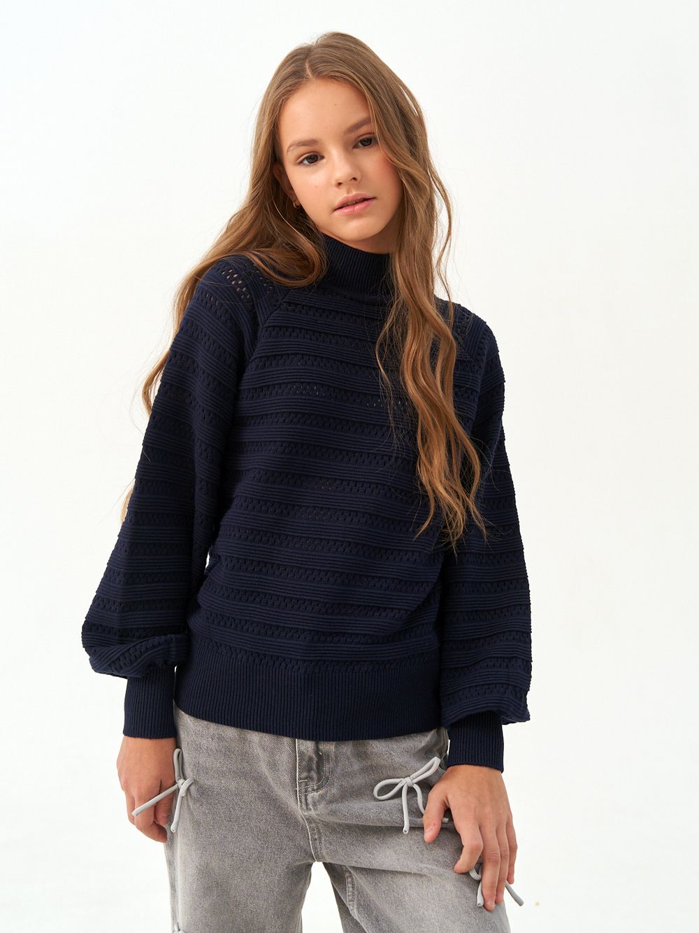 Джемпер для девочки AT1215 синий