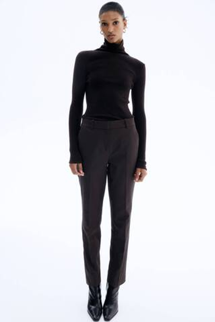 H&M Брюки длиной до щиколотки, темно-коричневый