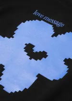 Футболка FOS Love Message плотная мужская черная