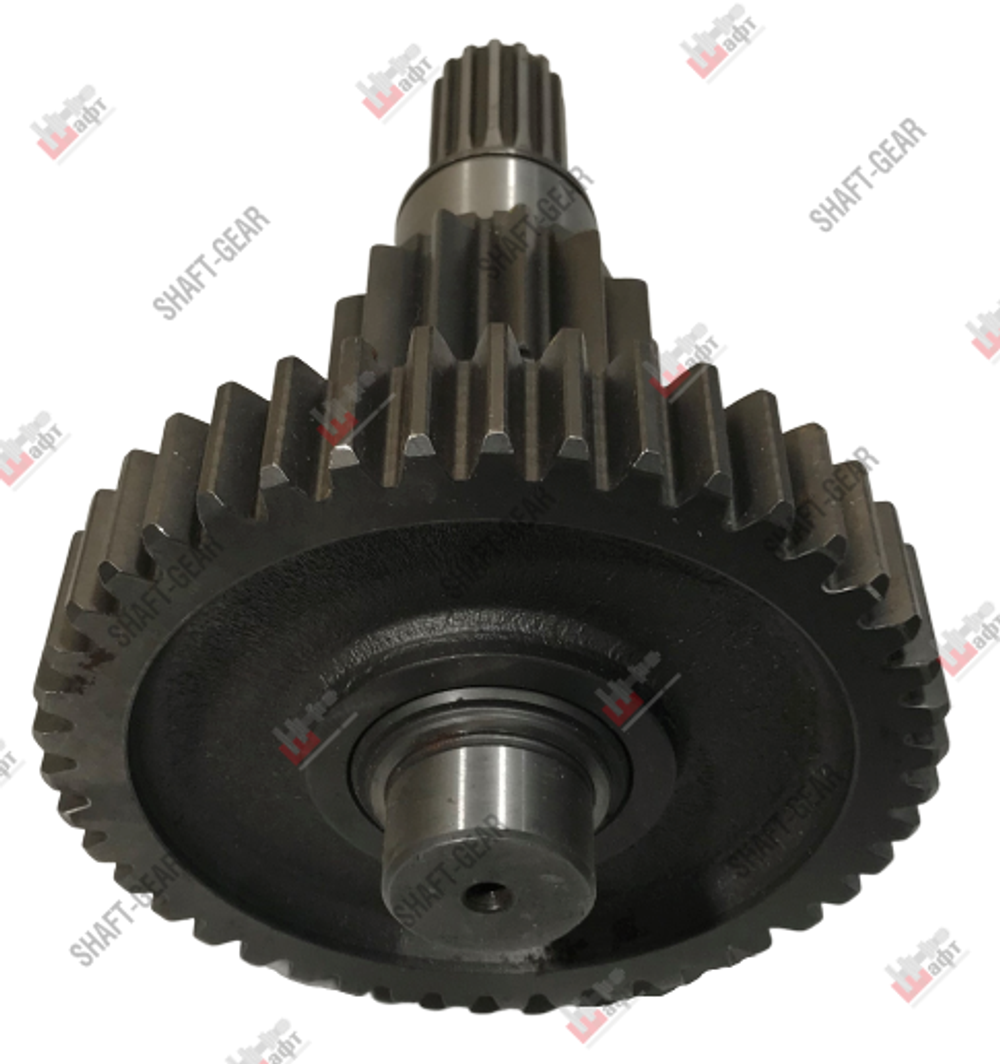 10JSD160-1707048 - Вал промежуточный демультипликатора (длинный) на КПП