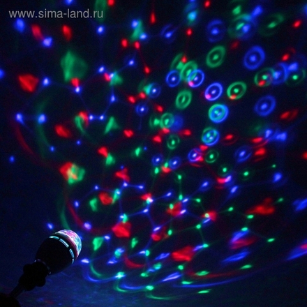 667991 Лампа хрустальный шар, эффект зеркального шара