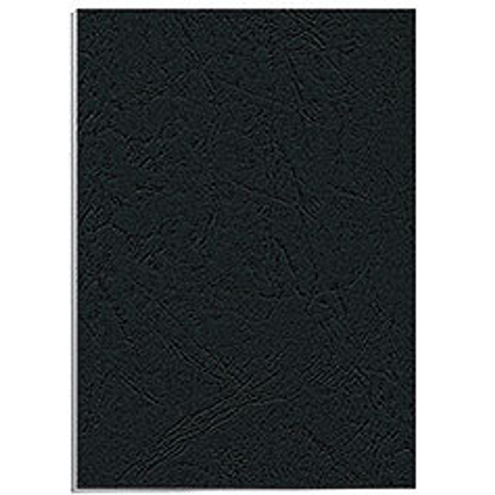 Обложки Delta A3,  Fellowes®, черные, 100 шт., картон с тиснением под кожу