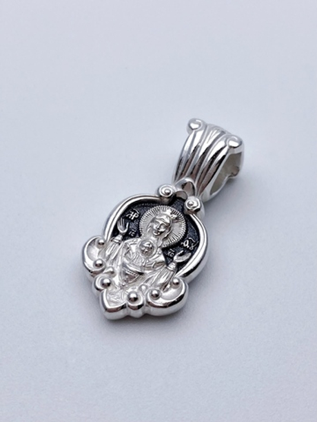 Образок из серебра/Частичное чернение/Неупиваемая чаша