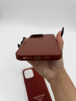Кожаный чехол Leather Case iPhone 14 Pro Max, Umber Темно-Коричневый