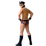 Соблазнительный мужской костюм Полицейский LXL (48-50) (Цвет: черный)