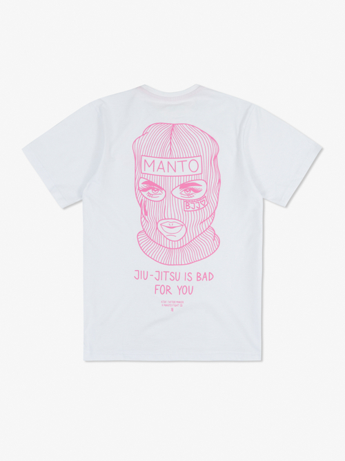 Футболкаx MANTO x KTOF BALACLAVA белая