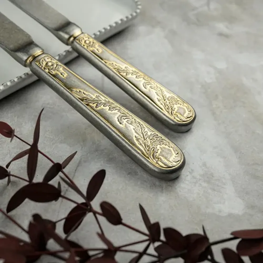 Нож столовый 24,5 см матовый с золотом Lord Vintage Style P.L. Proff Cuisine [12]