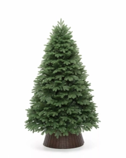 Искусственная елка Парижанка 240 см., Литая хвоя+ПВХ, ЕлкиТорг (111240)