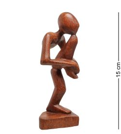 Decor and Gift 91-025 Статуэтка АБСТРАКЦИЯ йог 15 см (красное дерево)