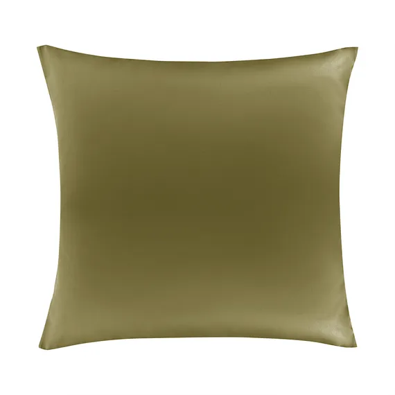 Набор наволочек из премиального сатина оливкового цвета из коллекции essential, 70х70 см