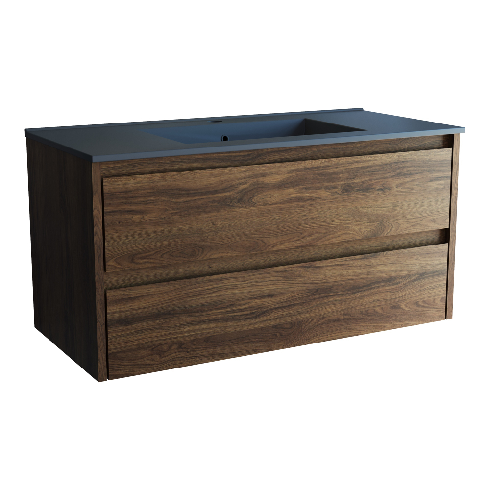 База под раковину Gio 1000 подвесная, 2 выкатных ящика soft-close, C.Oak