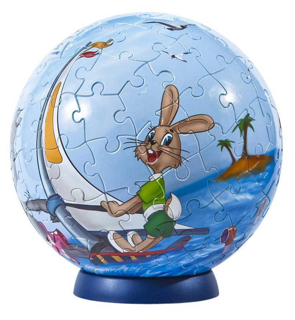 Пазл-шар 108эл. "Ну, погоди!" М/с (Степ пазл)