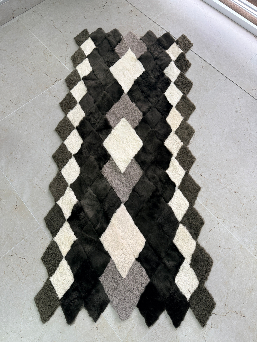 Меховой Коврик прикроватный накидка на кресло из овчины