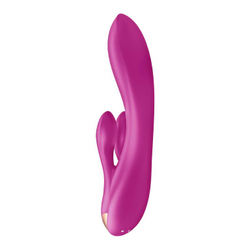 Вибратор-кролик Satisfyer Double Flex с двумя клиторальными отростками, фиолетовый