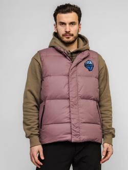 Жилет "НОХО" утеплённый, унисекс, цвет "Лиловая дымка"