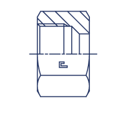 Гайка N DL15 (нерж.)