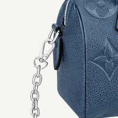 Сумка Louis Vuitton Speedy 20 с плечевым ремнем темно-синий