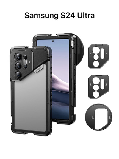 Чехол алюминиевый с поддержкой объективов для Samsung S24 Ultra с NEEWER PA074