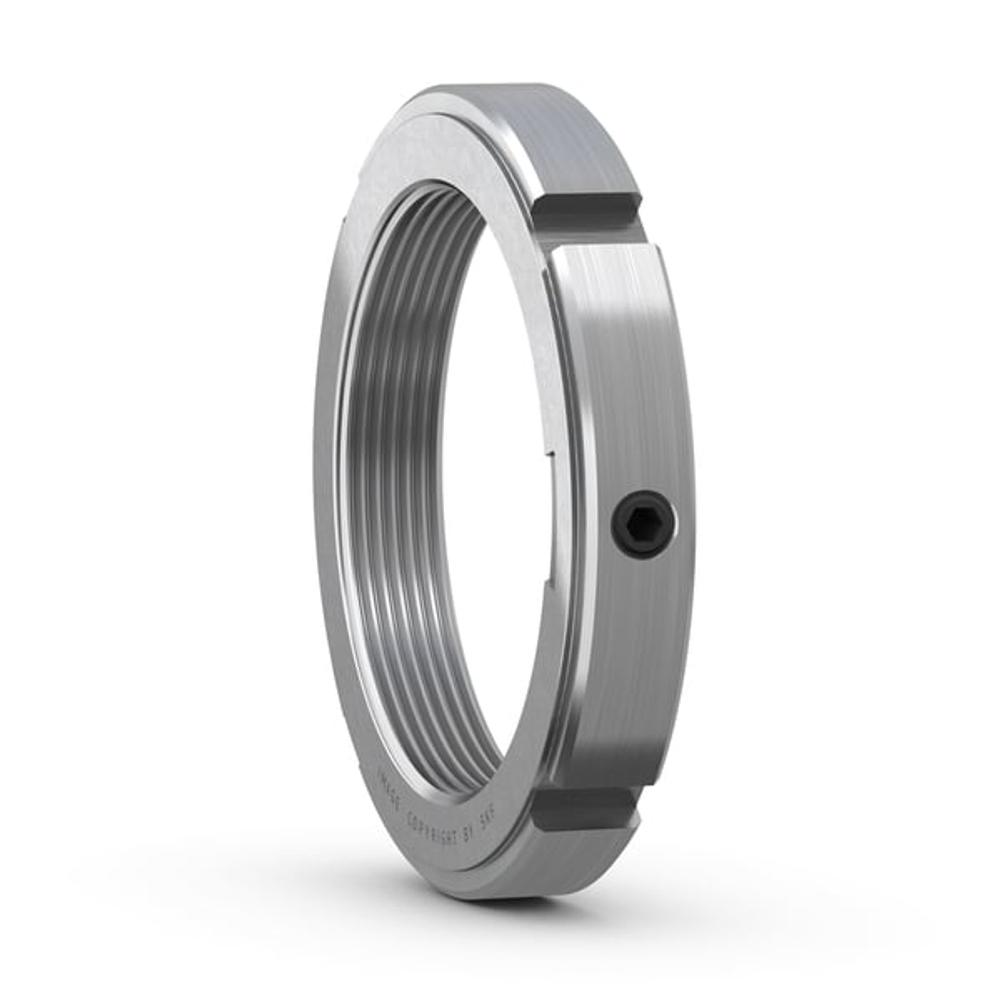 Стопорная гайка с метрической резьбой, со встроенным фиксирующим устройством KMK 10