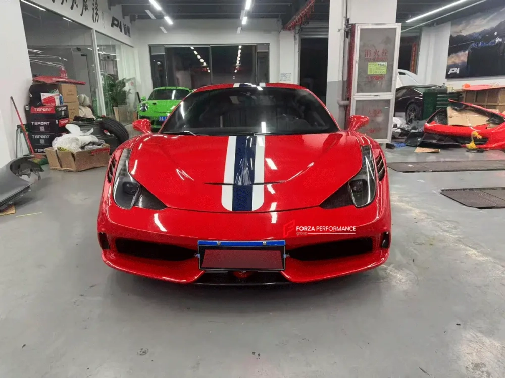 Карбоновый обвес переделка для Ferrari 458 Italia 2009-2015 в Speciale Феррари