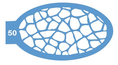 Трафарет для аквагрима 50 "Жирафовый принт" 8*14