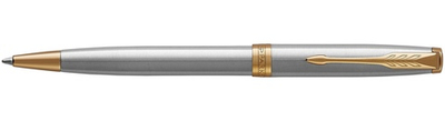 Шариковая ручка Parker Sonnet Stainless Steel GT (с гравировкой)