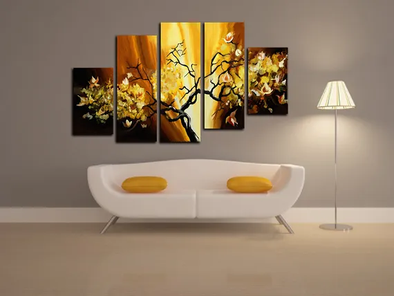 Модульная картина "В золоте"