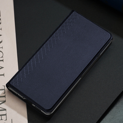 Чехол синего цвета с премиальной искусственной кожи от Dux Ducis для Xiaomi Mix Fold 4, серия Bril Series Case