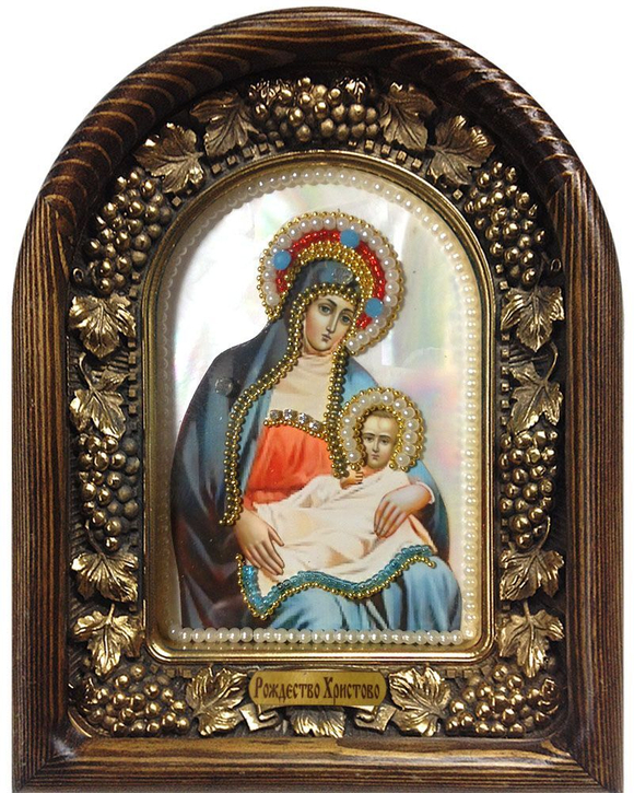 Икона Рождество Христово бисер