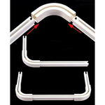 Карниз для штор из алюминия, потолочный/настенный монтаж, тихий ход