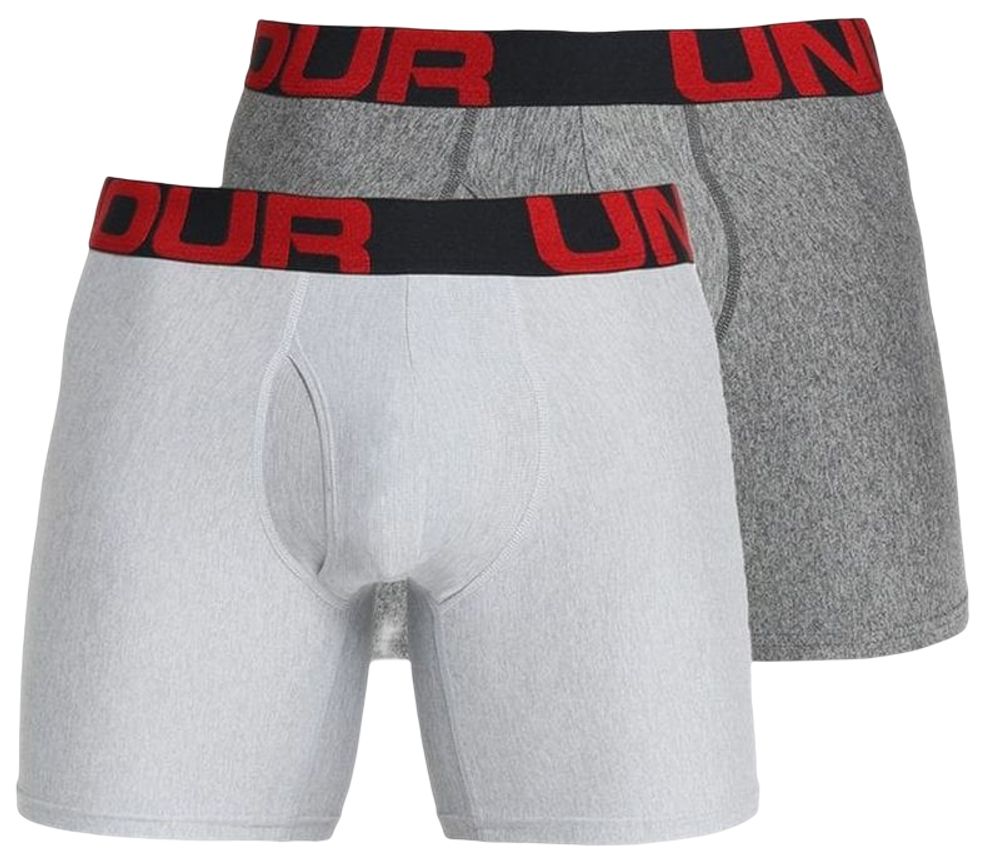 Мужские спортивные боксеры Under Armour UA Tech Boxerjock 3in. 2-Pack - gray