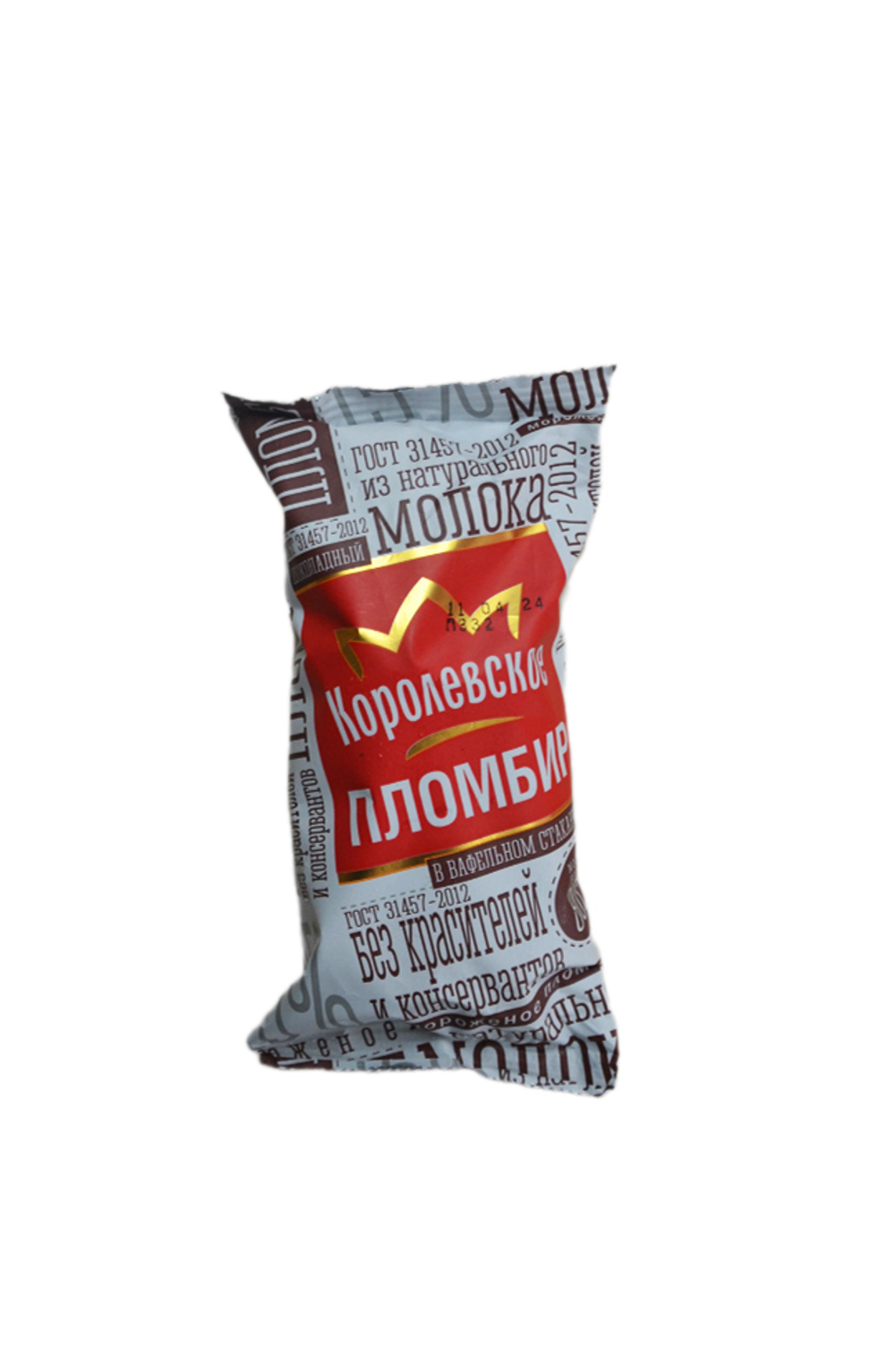 Мороженое Луганскхолод Пломбир шоколадный 15% 80г