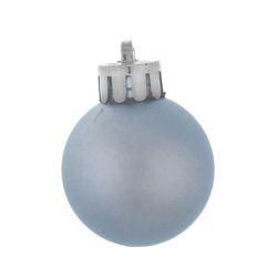 GAEM Набор из 12шт Украшение новогоднее Шар "Голубой шелк", D4 см, L9,5 W9,5 H10,5 см