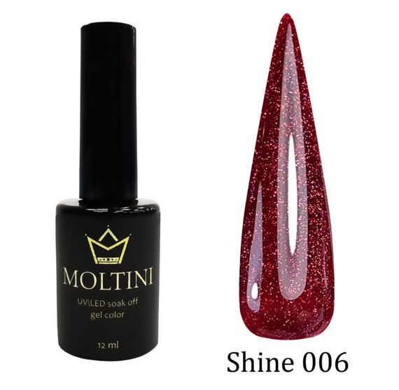 Гель-лак Moltini Shine 006, 12 ml