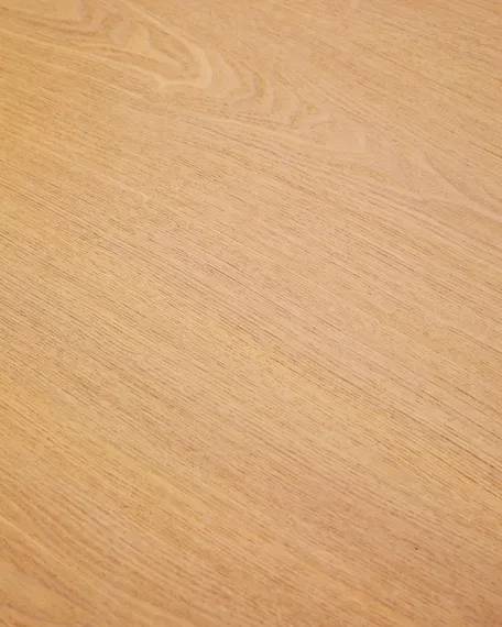 Стол Indara Ø100 см, из шпона и каучукового дерева с натуральной отделкой 