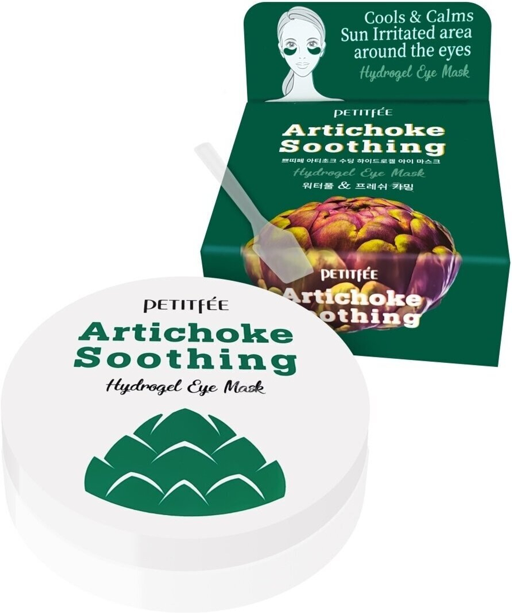 Petitfee Противоотёчные гидрогелевые патчи с артишоком Artichoke Soothing Hydrogel Eye Mask 60 шт.