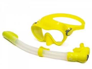 Набор маска+трубка Sargan Агидель желтый/желтый