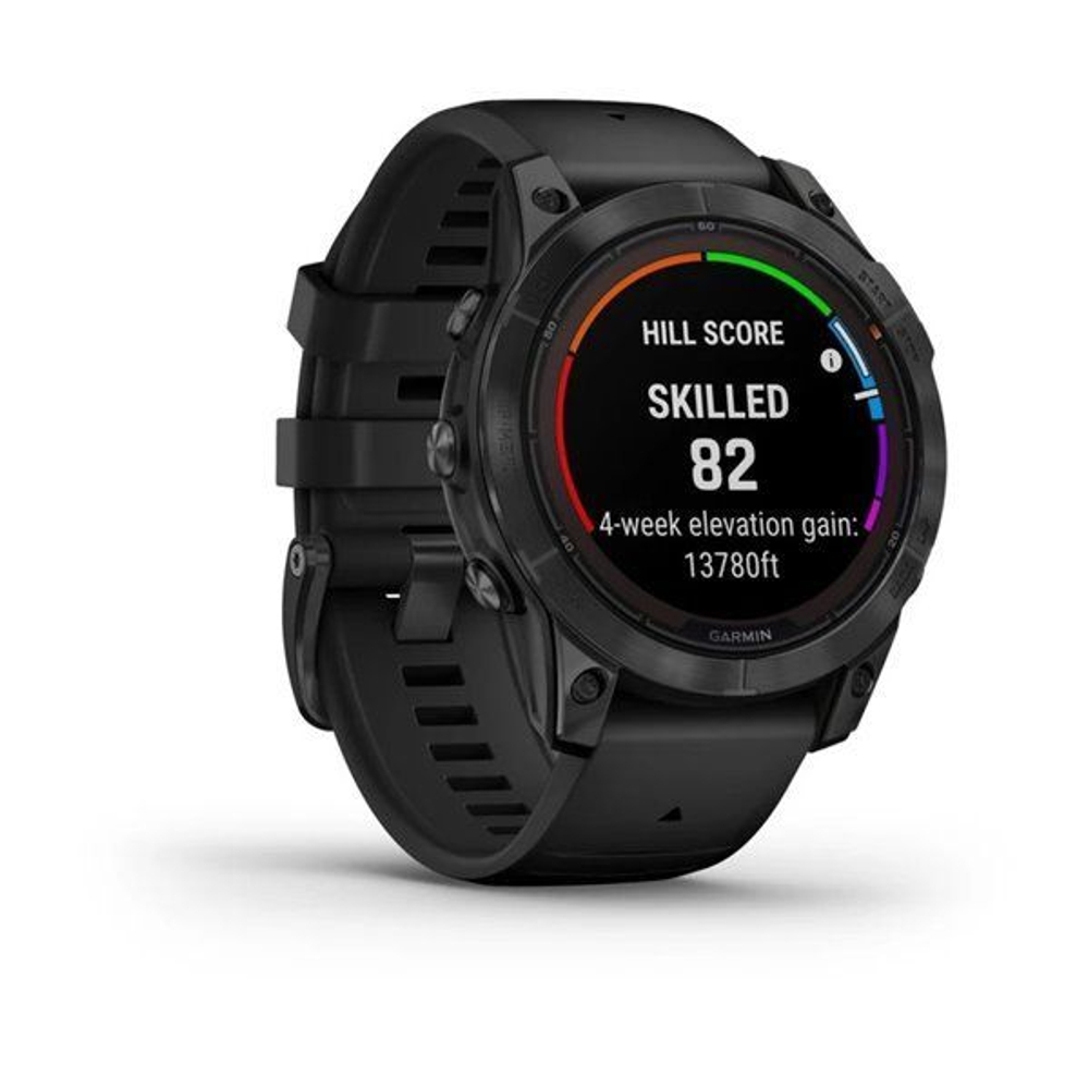 Смарт-часы Garmin Fenix 7 Pro Solar Edition угольно-серые с черным ремешком 010-02777-01