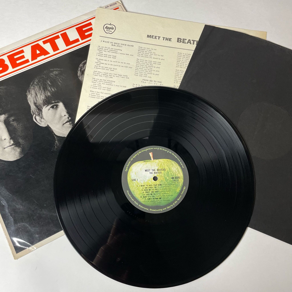 Винтажная виниловая пластинка LP Meet The Beatles (Japan 1969) (No Obi) Love Me Do