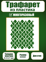 Трафарет для стен из пластика многоразовый 070