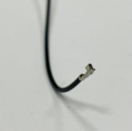 Контакт HB с проводом обжатый черный 300мм