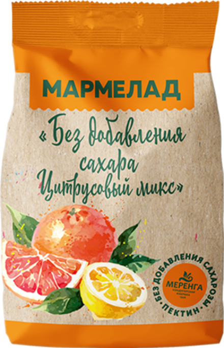 Мармелад “без добавления сахара” Цитрусовый Микс 220 гр