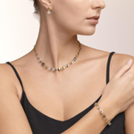Колье Coeur de Lion Gold 4996/10-1600 цвет прозрачный, серый