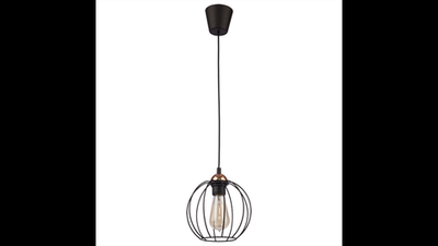 Люстра подвес Galaxy 1x60Вт Е27 20x20x100см (чёрный)