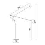 Торшер Divinare GAUDI 3233/49 PN-1